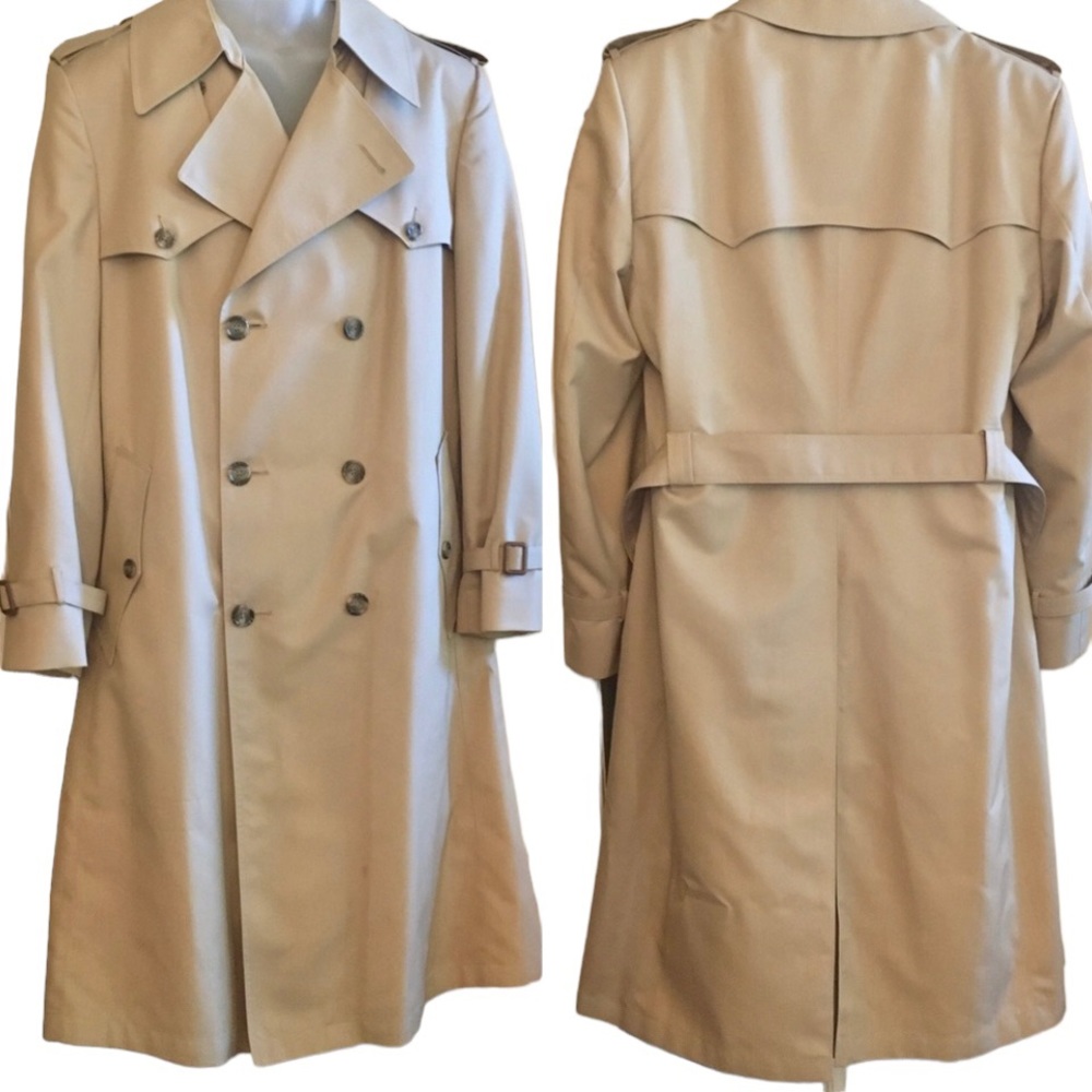 🆕 Christian Dior Men’s Trench Coat 42R